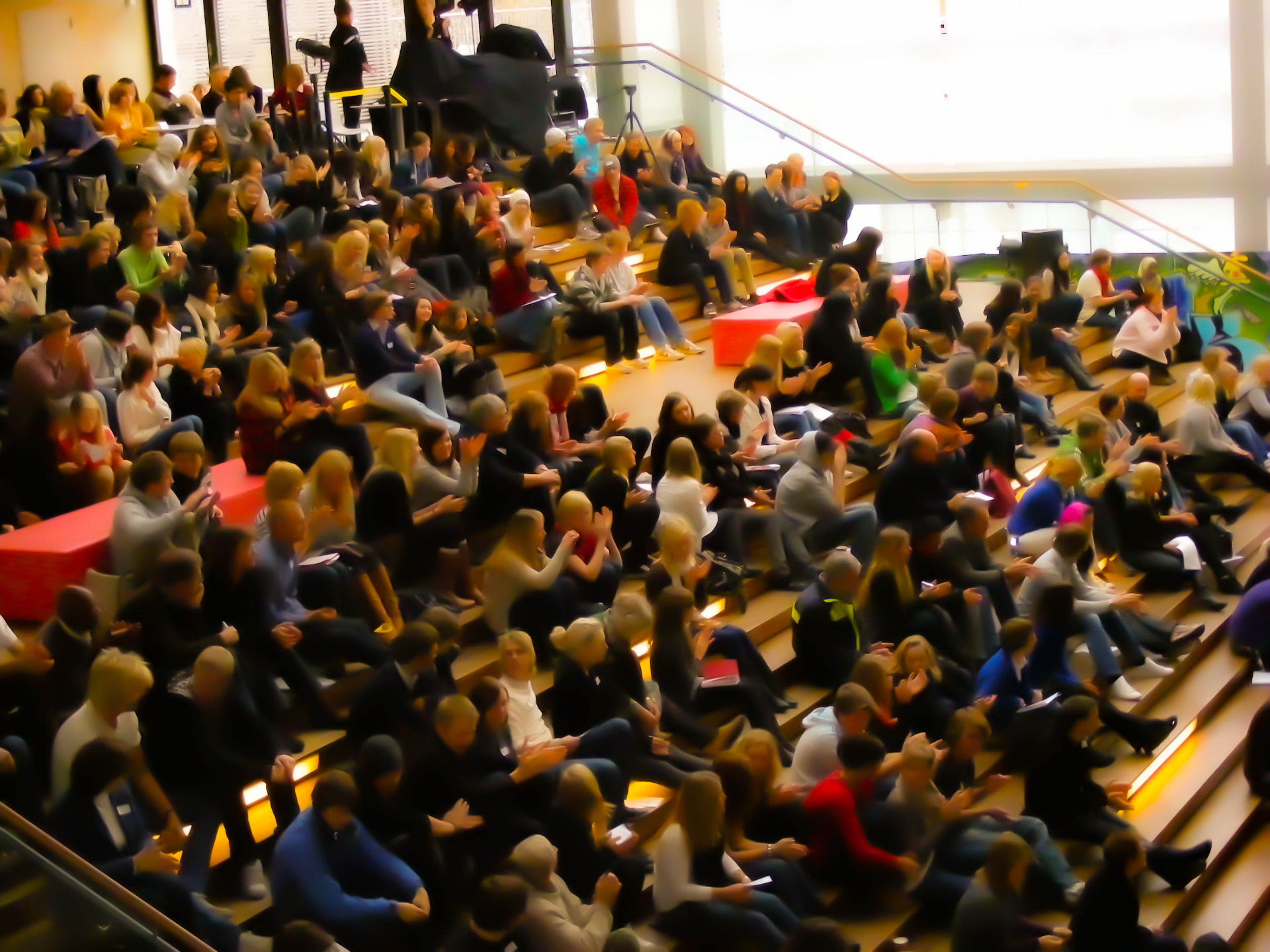 TP-Theatre performs at a youth environmental conference